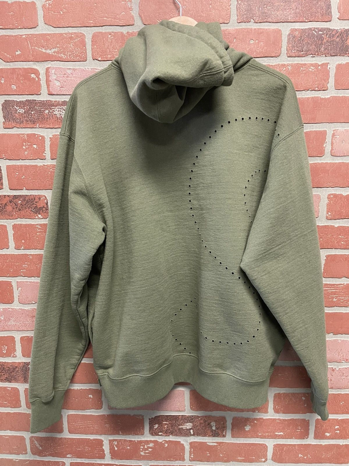 Supreme Size L - Supreme Laser Cut S Logo Hoodie Olive Green Size US L / EU 52-54 / 3 - 6 Thumbnail