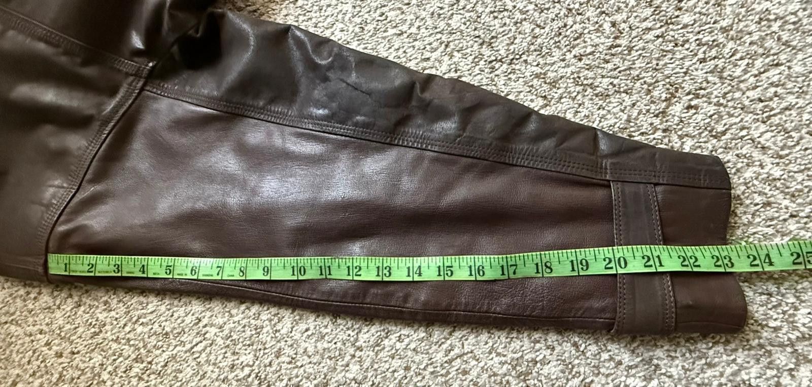 Other VINTAGE BOSS LEATHERS Men's XL Brown Leather Jacket Size US XL / EU 56 / 4 - 5 Thumbnail