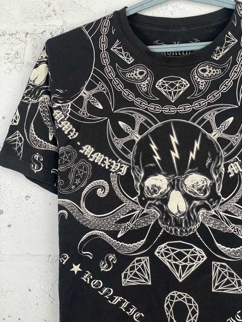 Affliction × Ed Hardy Rare Konflict Y2K Affliction AOP Style Tee Size US L / EU 52-54 / 3 - 3 Thumbnail