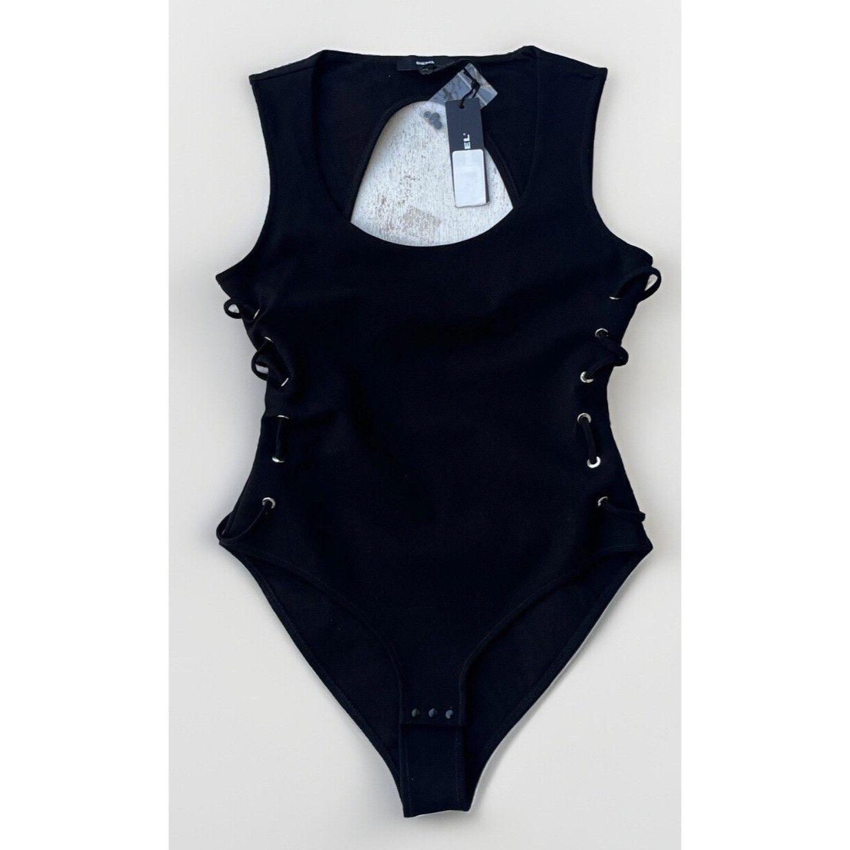 Diesel Diesel Black Cut Out T-Silvy Tank Top Trendy Sexy Bodysuit S Size S / US 4 / IT 40 - 1 Thumbnail