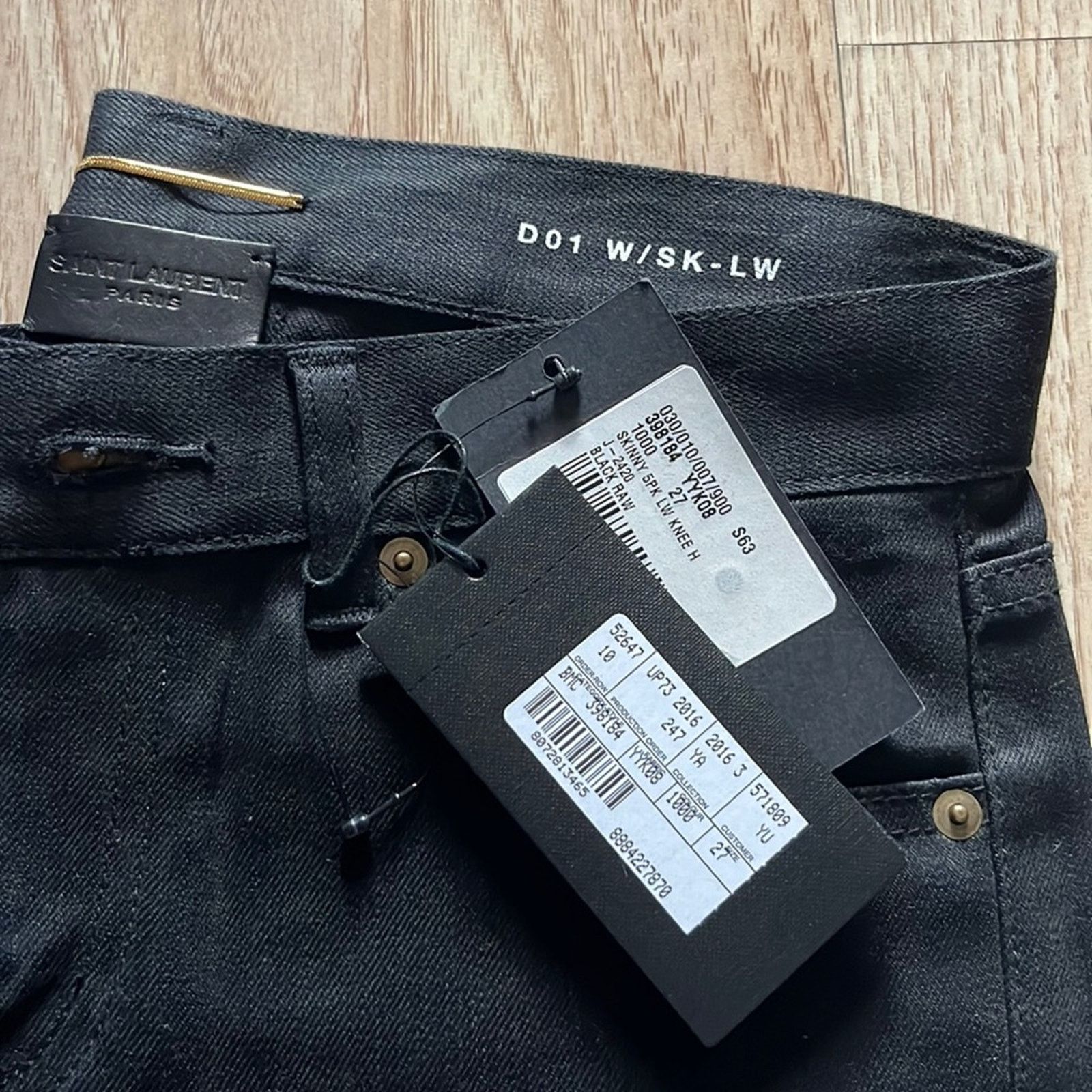 Yves Saint Laurent YSL women black jeans Size 27" / US 4 / IT 40 - 2 Thumbnail