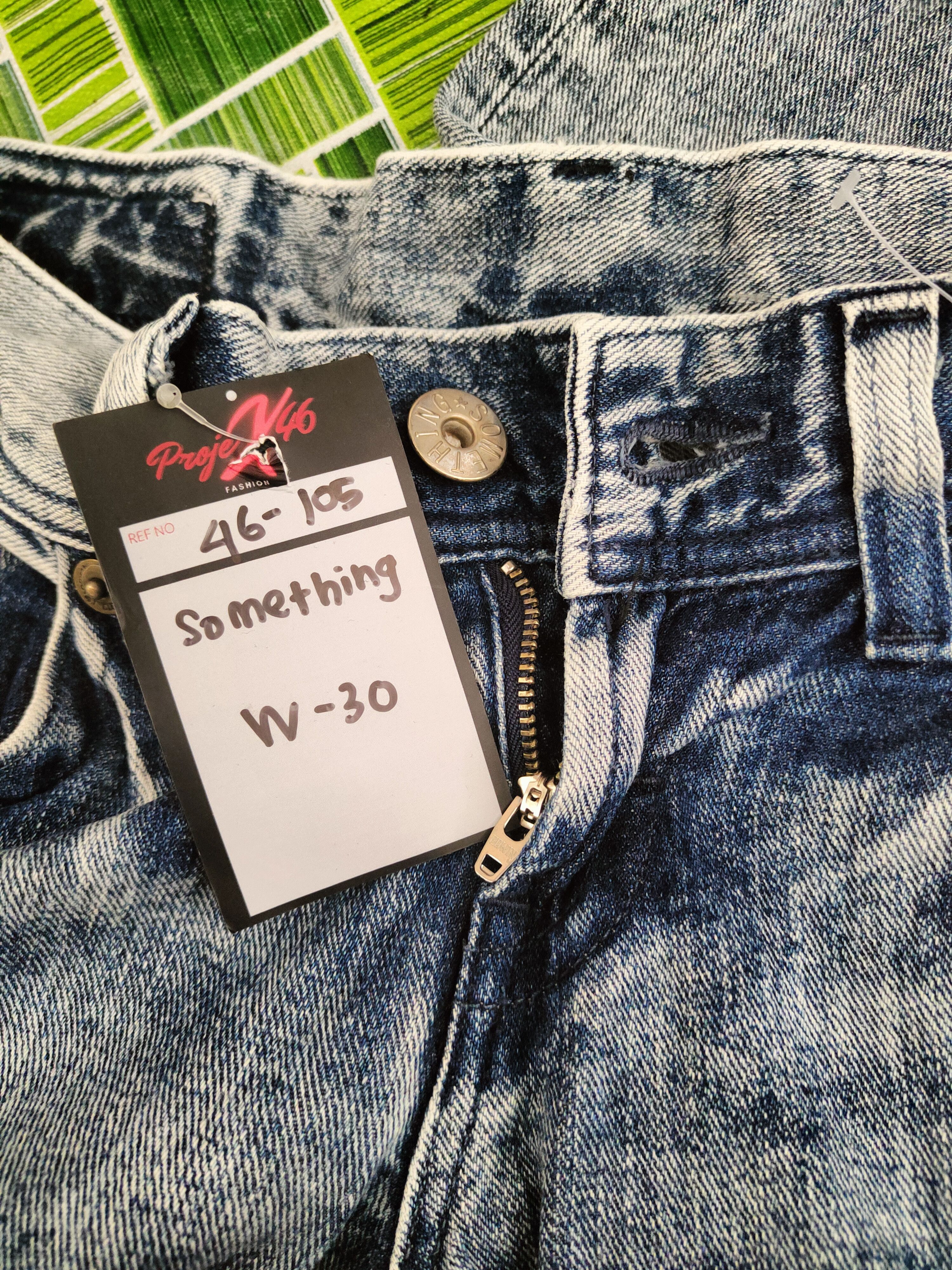 Edwin DL Something-Edwin Blue Distressed Ripped Jeans #46-105 Size 29" - 17 Thumbnail