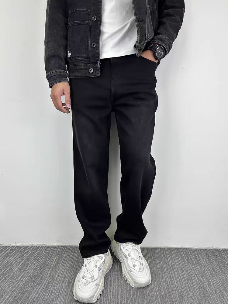 Japanese Brand × Jean Vintage High Street Thickened and Velvet Flower Casual Jeans Size US 36 / EU 52 - 1 Thumbnail