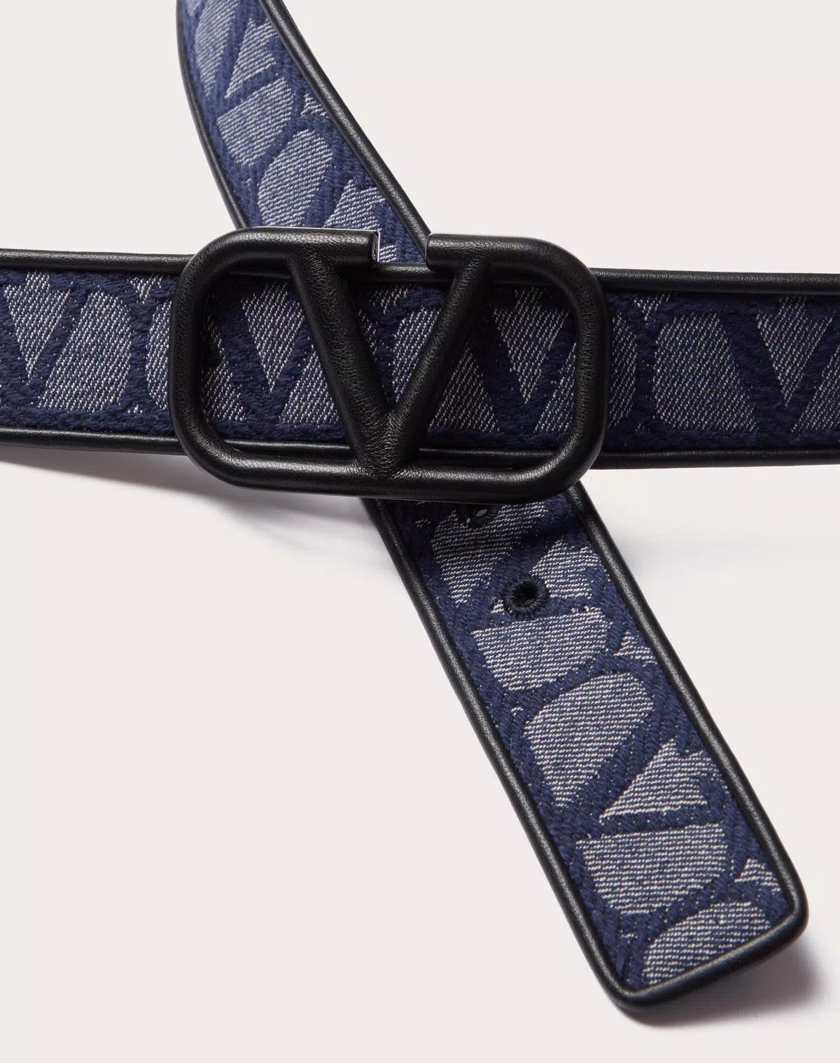 Valentino oc11z0725 Size:095/Toile Iconographe Belt in Melange/Black Size ONE SIZE - 2 Thumbnail