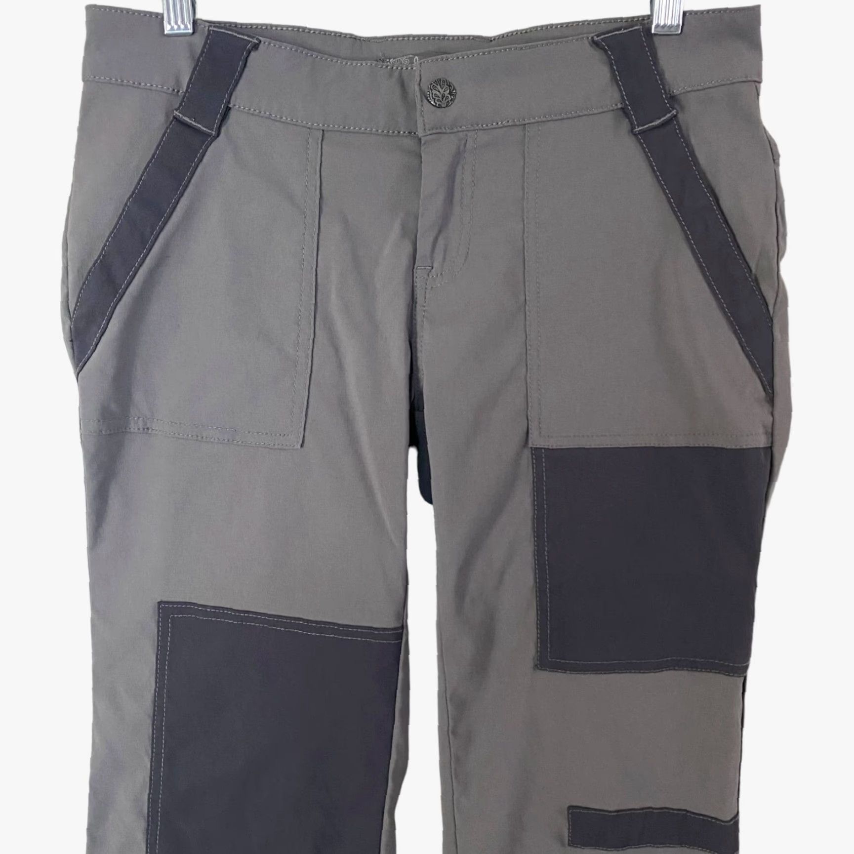 Prana Prana Cropped Pants Women's 4 Gray Stretch Rip-Stop Hiking Outdoors Capri Pants Cropped Women Gray 4-Pockets Stretch Hiking Rip-Stop Prana Women Size 27" / US 4 / IT 40 - 5 Thumbnail