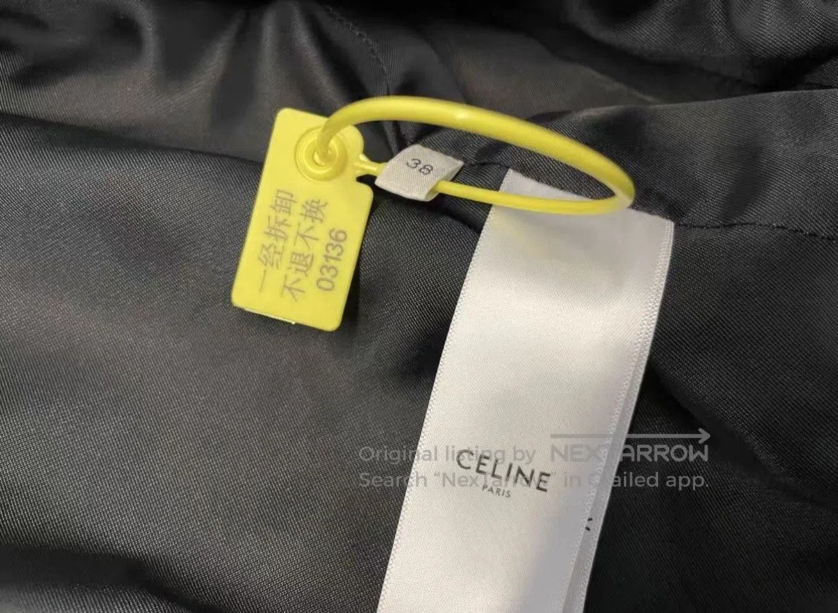 Celine Blue Structured Jacket with Gold Buttons and Red Trim. Size US XXS / EU 40 - 6 Thumbnail