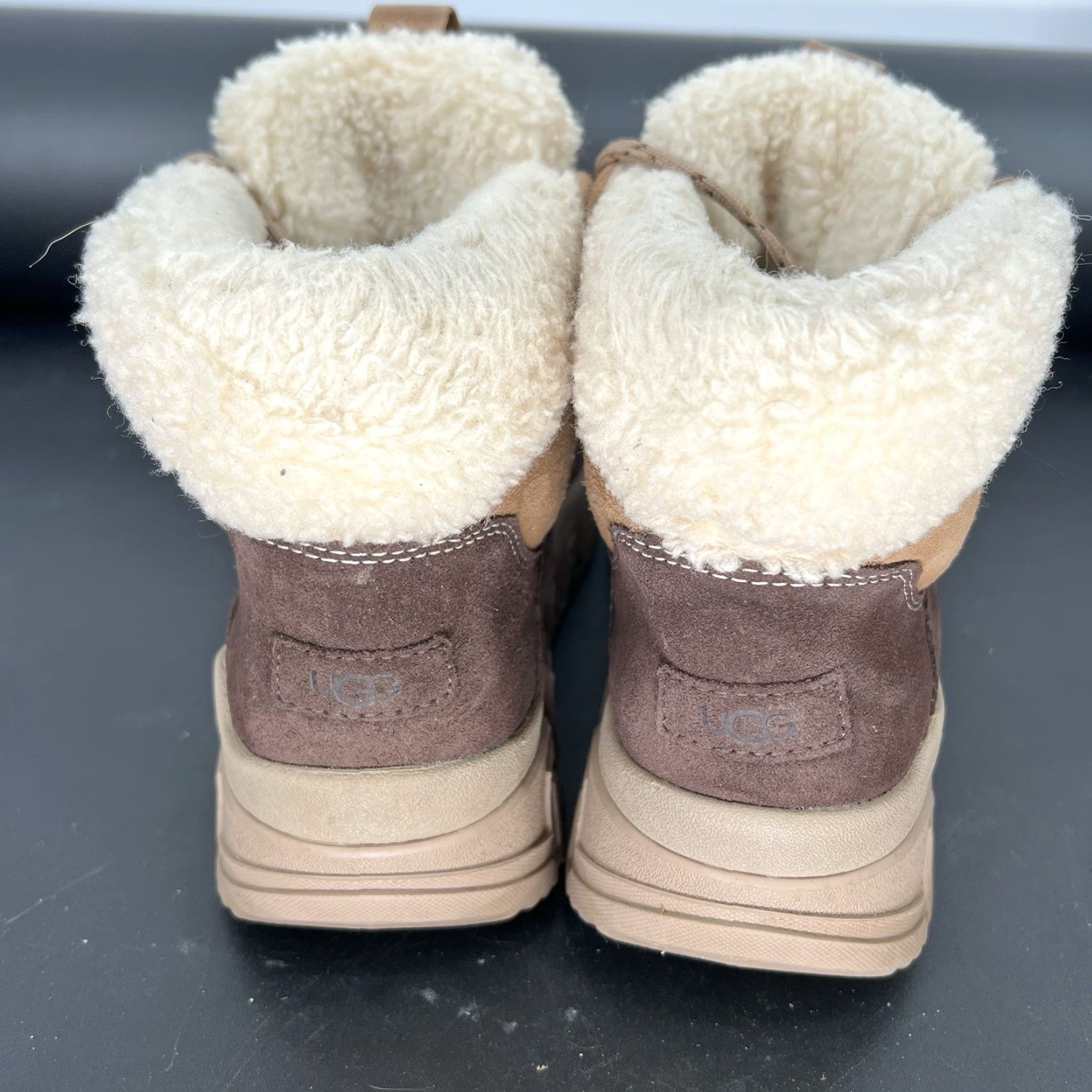 Ugg UGG Terretrail Cozy Lace Chestnut Size 11 Women Boots Ankle Waterproof Suede Fur Trim Lace Up Winter 11 Womens Size US 11 / IT 41 - 4 Thumbnail