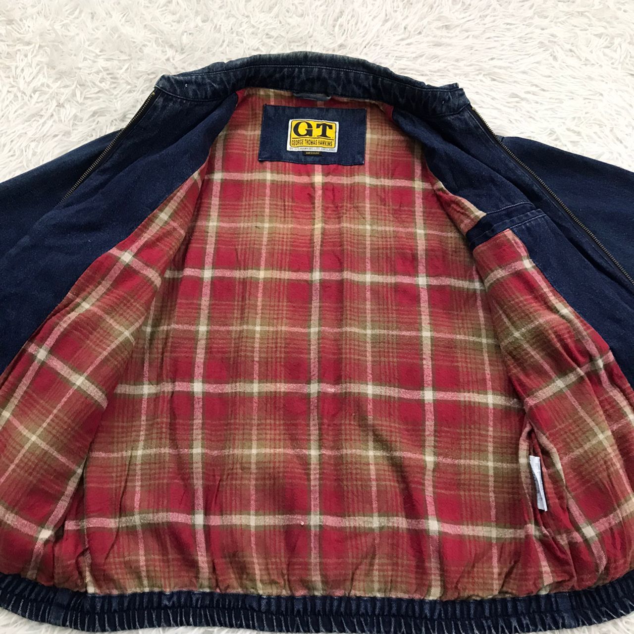 Japanese Brand G.T.Hawkins Denim Style Jacket Red Gingham Inner Size US M / EU 48-50 / 2 - 11 Thumbnail
