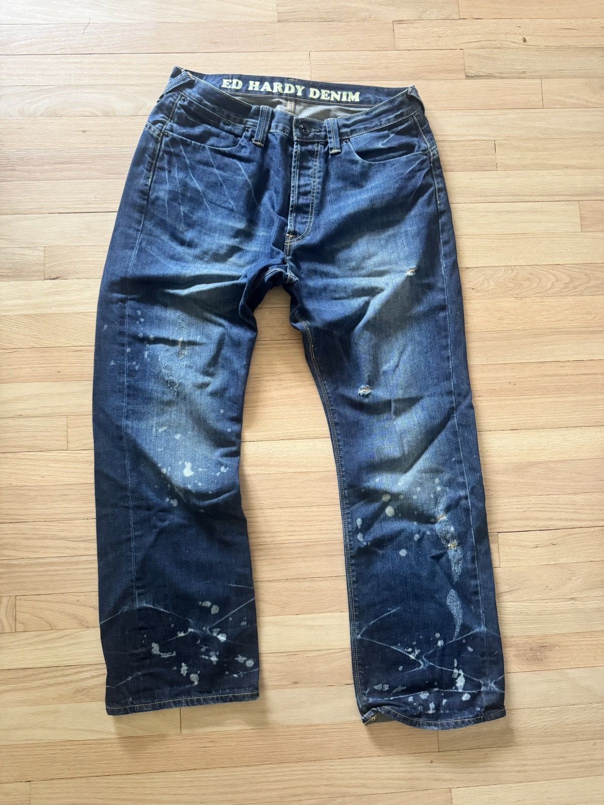 Ed Hardy Ed Hardy Blue denim jeans Size US 33 - 1 Thumbnail