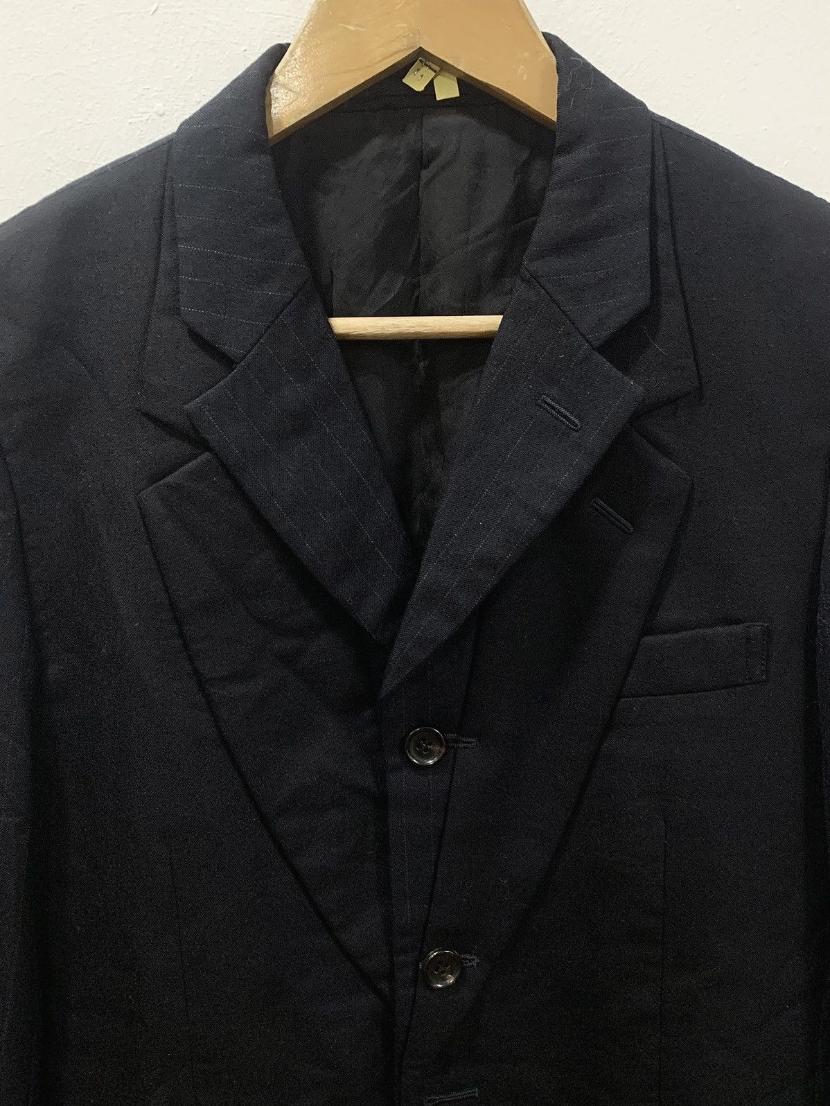 Comme des Garcons Homme Plus AD2009 DOUBLE LAYER - SWITCHING TAILORED JACKET Size 38R - 4 Thumbnail