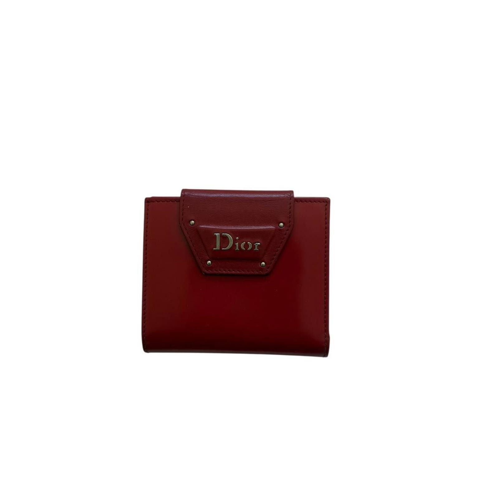 Christian Dior Monsieur Christian Dior Women's Red Wallet-purs Size ONE SIZE - 1 Thumbnail