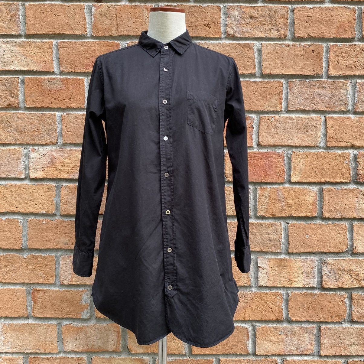 Zucca ZUCCA Black Shirt Dress with Long Sleeves Size M / US 6-8 / IT 42-44 - 1 Thumbnail