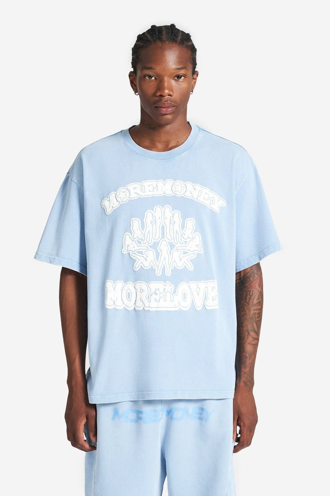 Japanese Brand Pack 2X More Money More Love ADULTERY Boxy fit T-shirts Y2K Size US XL / EU 56 / 4 - 3 Thumbnail