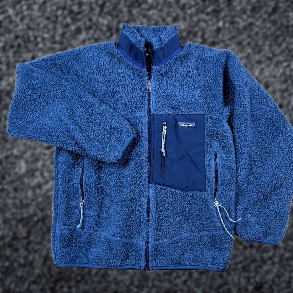 Patagonia VINTAGE Patagonia Retro-X Jacket Deep Pile Fleece Mens Small USA Made Blue Size US S / EU 44-46 / 1 - 1 Thumbnail