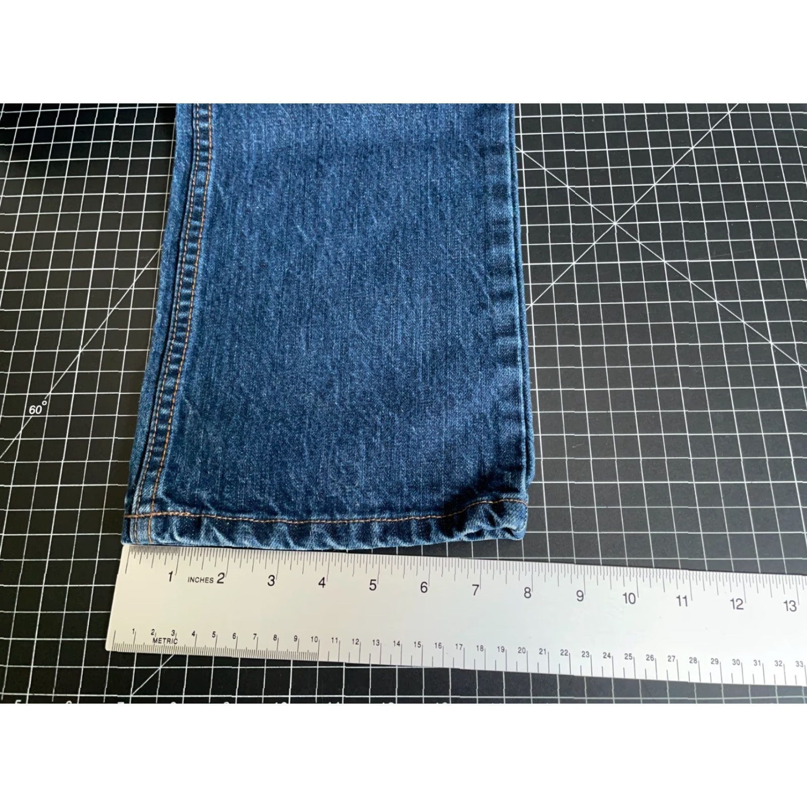 Vintage Cinch Slim Fit Jeans Men's 38 Blue Denim Low Rise 5-Pocket Regular Inseam 34 Retro Grunge Size US 29 - 7 Thumbnail
