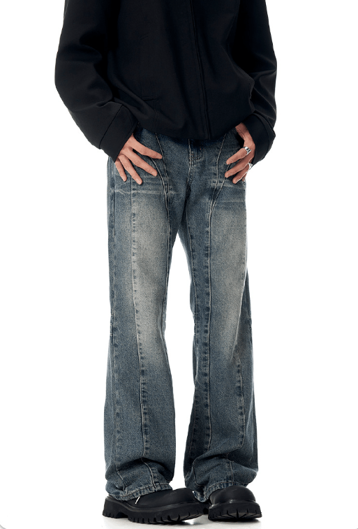Japanese Brand × Vintage American retro blue cleanfit straight jeans Size US 32 / EU 48 - 2 Thumbnail