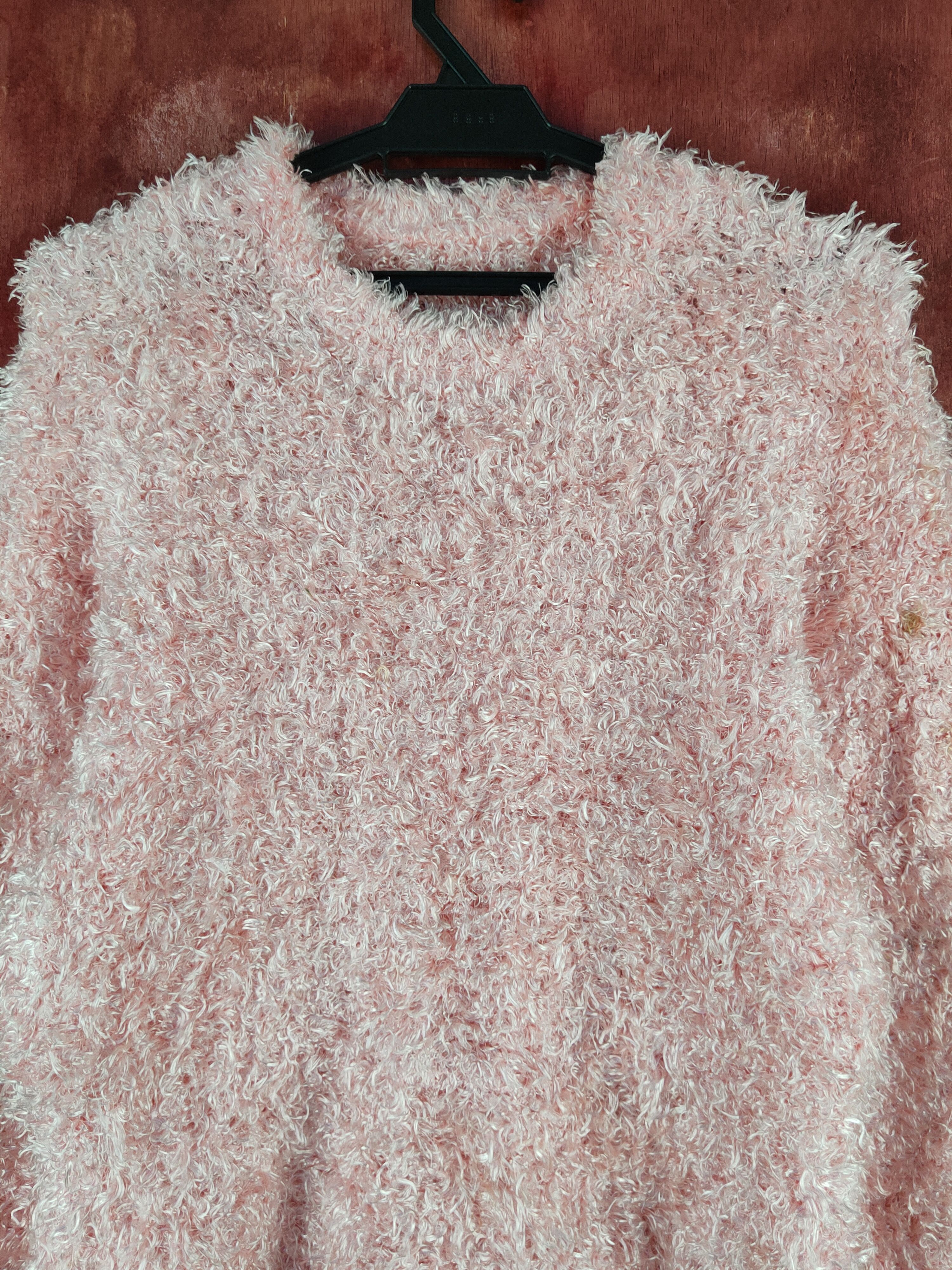 Japanese Brand × Vintage Artists Design by Japanese Brand Pink Fur Mohair Knitwear Size M / US 6-8 / IT 42-44 - 2 Thumbnail