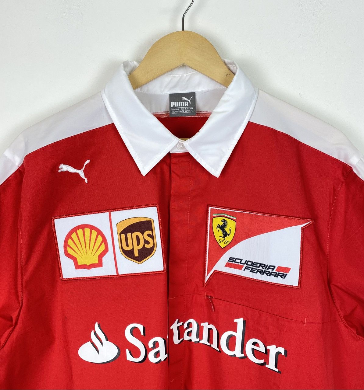 Ferrari × Puma Puma Ferrari Team Racing Shirt Short Sleeve Size XL Red Top Size US XL / EU 56 / 4 - 2 Thumbnail