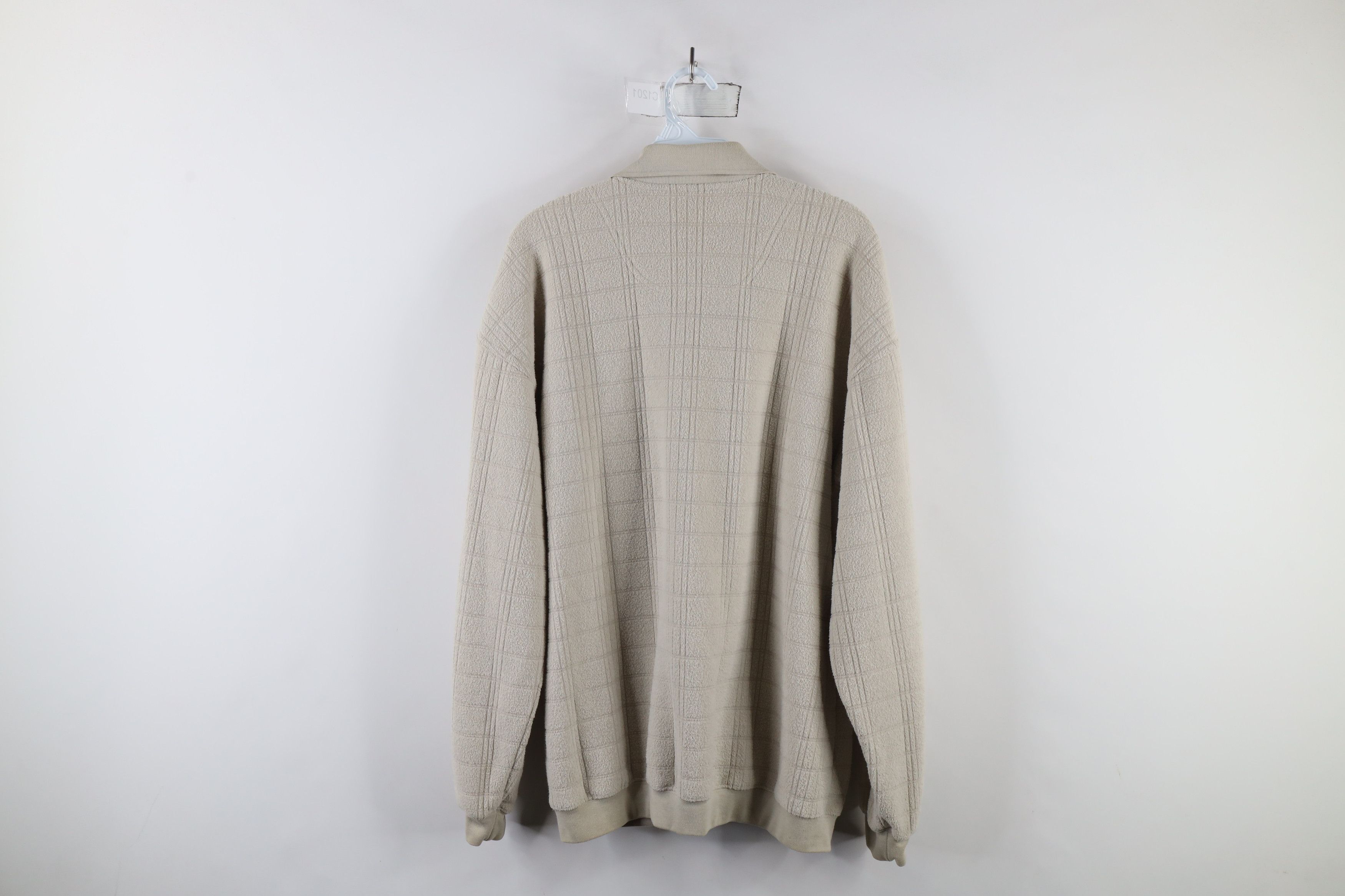 Vintage Vintage 90s Streetwear Fleece Collared Pullover Sweater Size US L / EU 52-54 / 3 - 9 Thumbnail