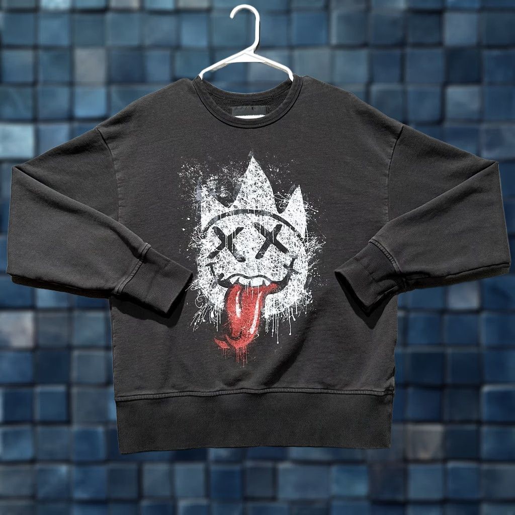 Cult Of Individuality Cult Of Individuality Sweatshirt Men Medium Black POLACK Print Crew French Terry Size US M / EU 48-50 / 2 - 1 Thumbnail
