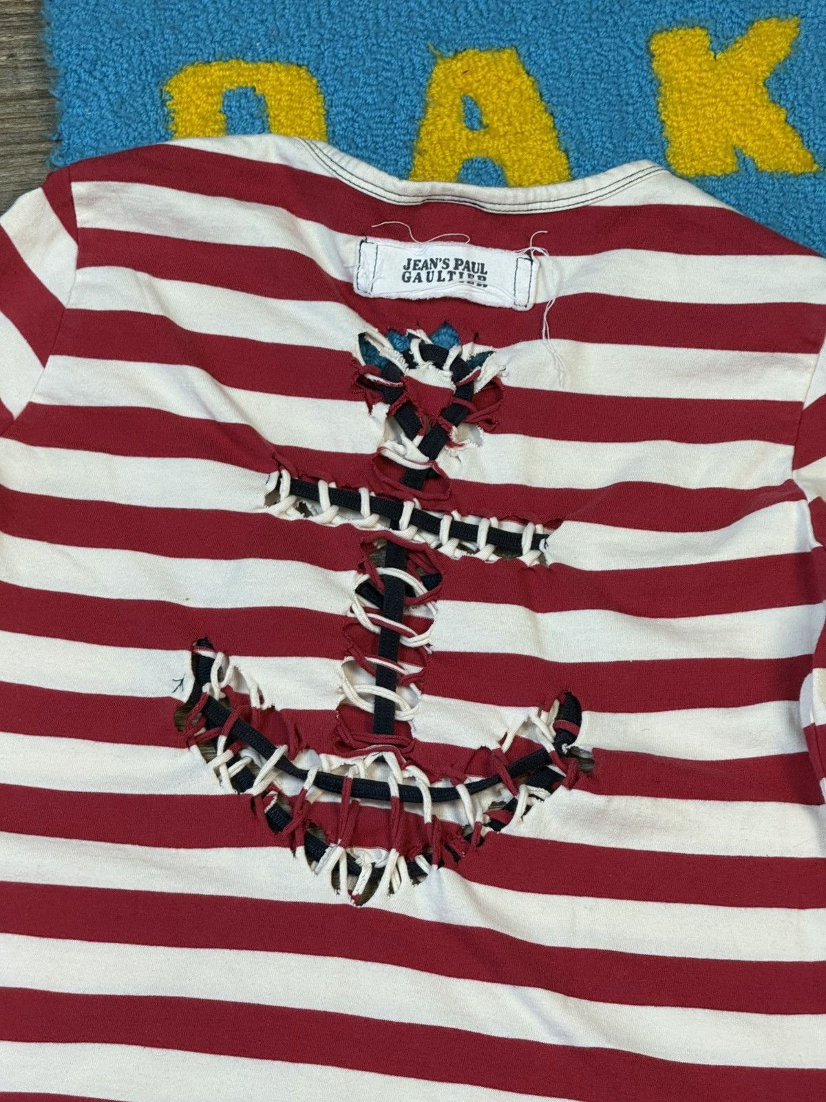 Jean Paul Gaultier Vintage Jean Paul Gaultier Heart Anchor Cutout Long Sleeve Size L / US 10 / IT 46 - 10 Thumbnail