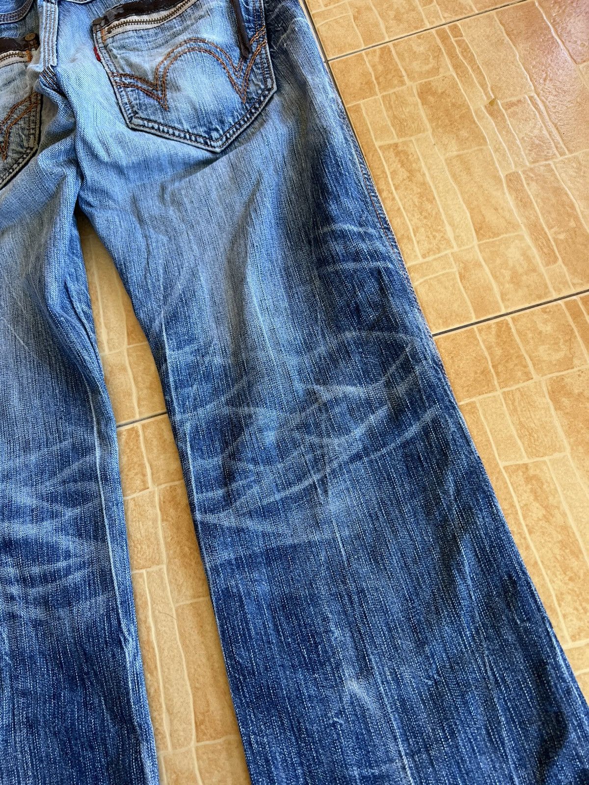 Edwin Vintage Edwin 503 Flare Mud Wash Jean Size US 31 - 9 Thumbnail