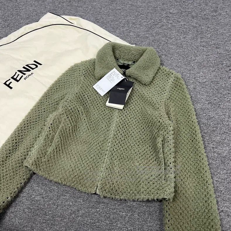 Fendi Fendi Wool Openwork Jacket Size XS / US 0-2 / IT 36-38 - 2 Thumbnail