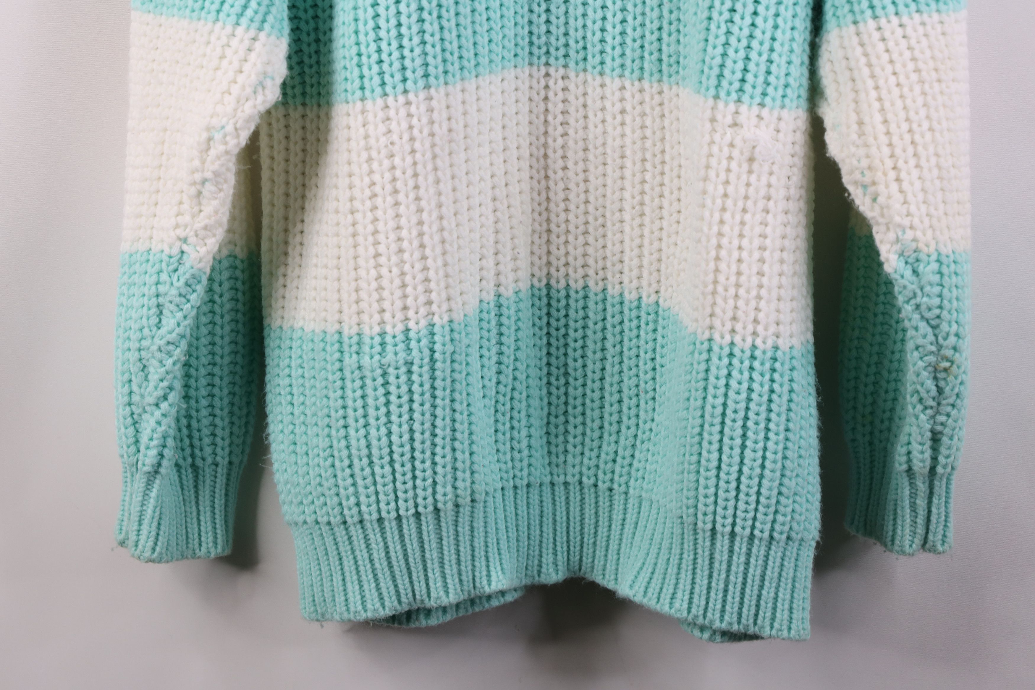 Vintage Vintage 80s 90s Streetwear Striped Ribbed Knit Sweater Size M / US 6-8 / IT 42-44 - 14 Thumbnail