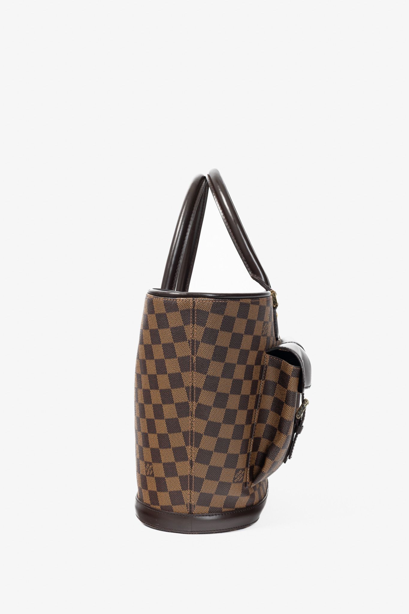 Louis Vuitton Louis Vuitton Manosque GM Damier Ebene Canvas Tote Size ONE SIZE - 3 Thumbnail