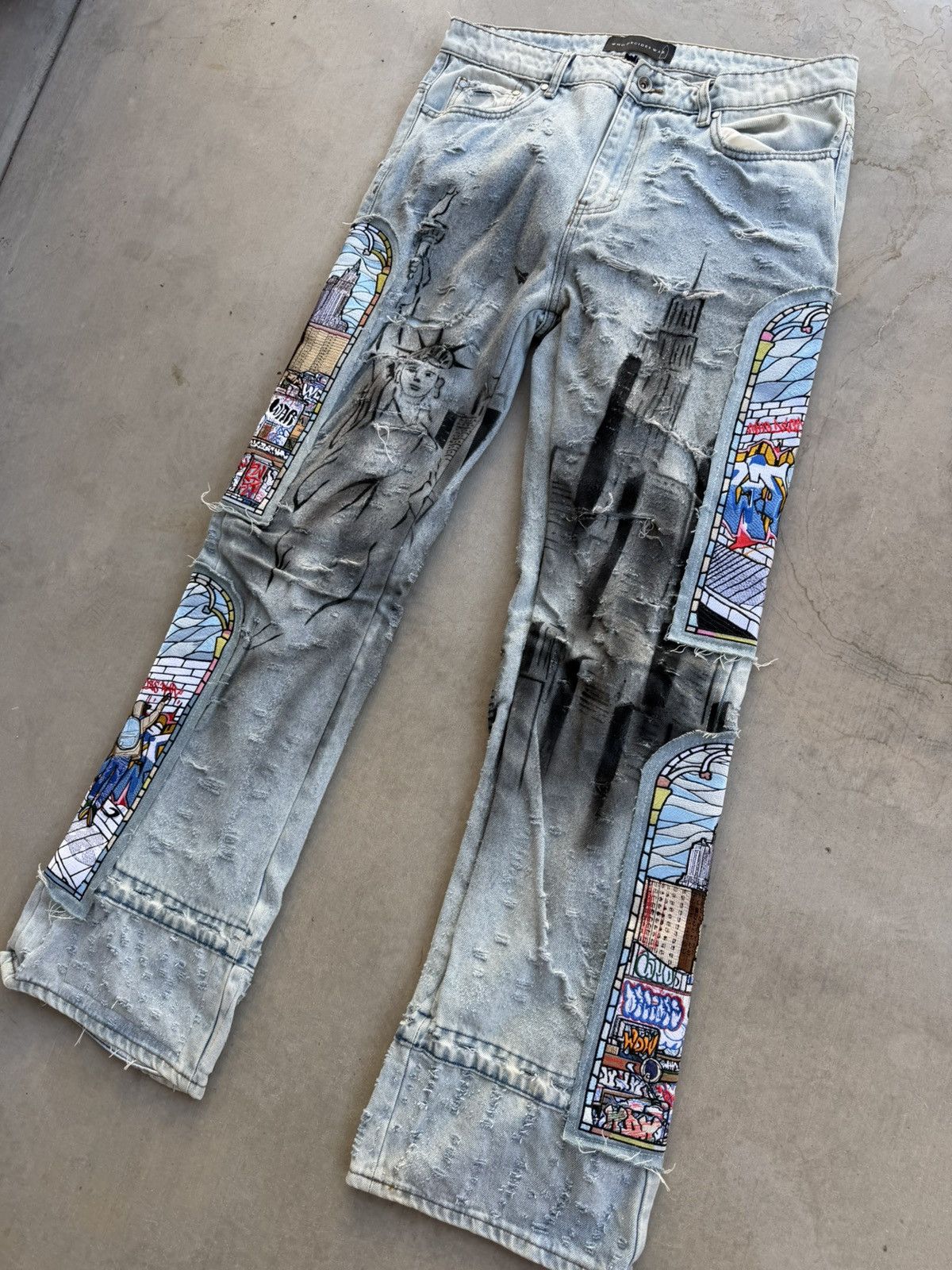 Who Decides War Who Decides War Dual Patch Pocket Pants “Sky” – Size 34 Size US 34 / EU 50 - 3 Thumbnail