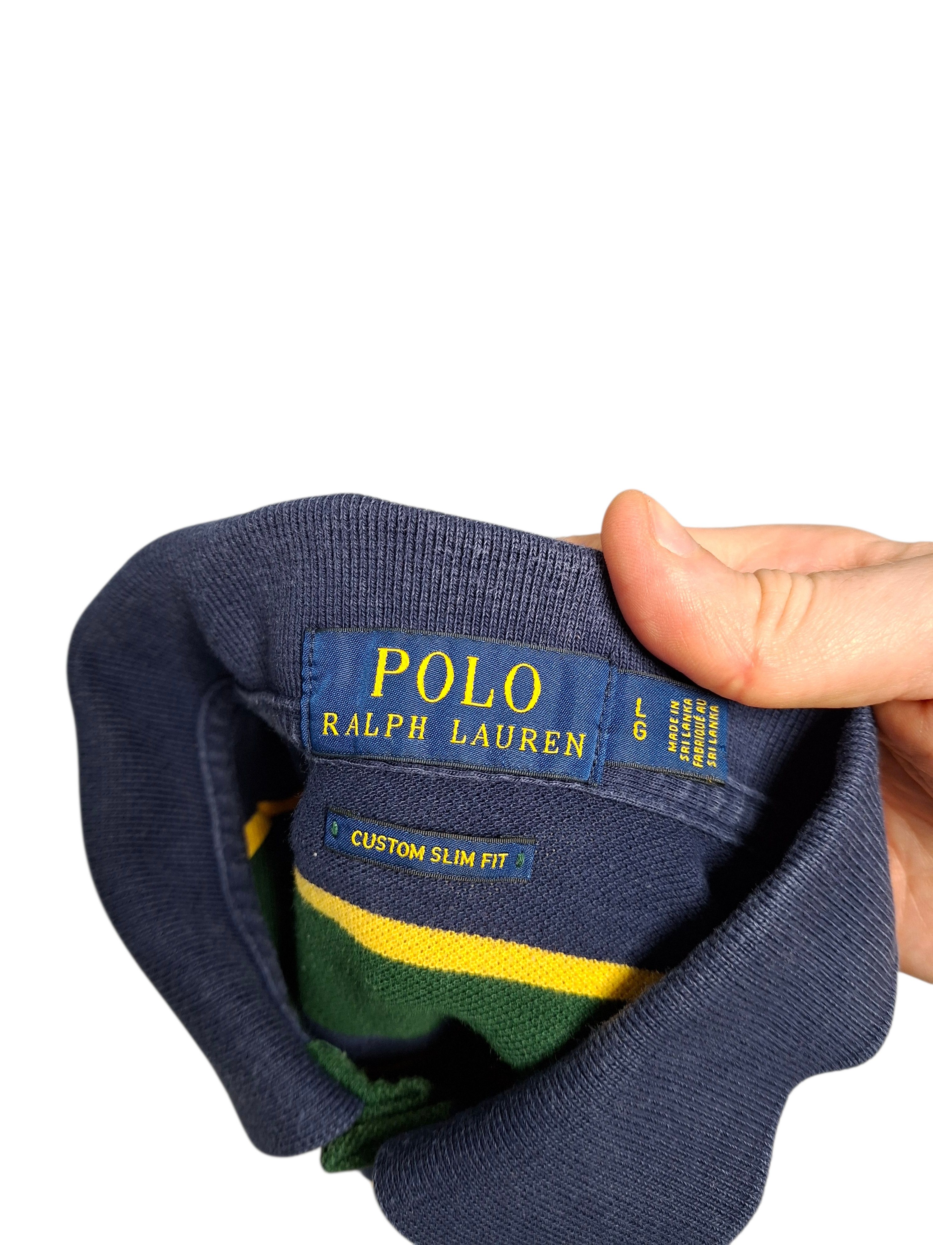 Polo Ralph Lauren POLO RALPH LAUREN VINTAGE LUXURY STRIPED POLO SHIRT Size US L / EU 52-54 / 3 - 4 Thumbnail