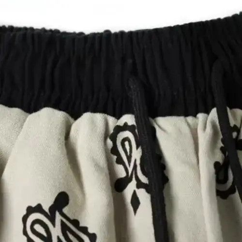 Other 21SS Tokyo Union Beige Bandana Paisley Jersey Shorts Size US 32 / EU 48 - 3 Thumbnail