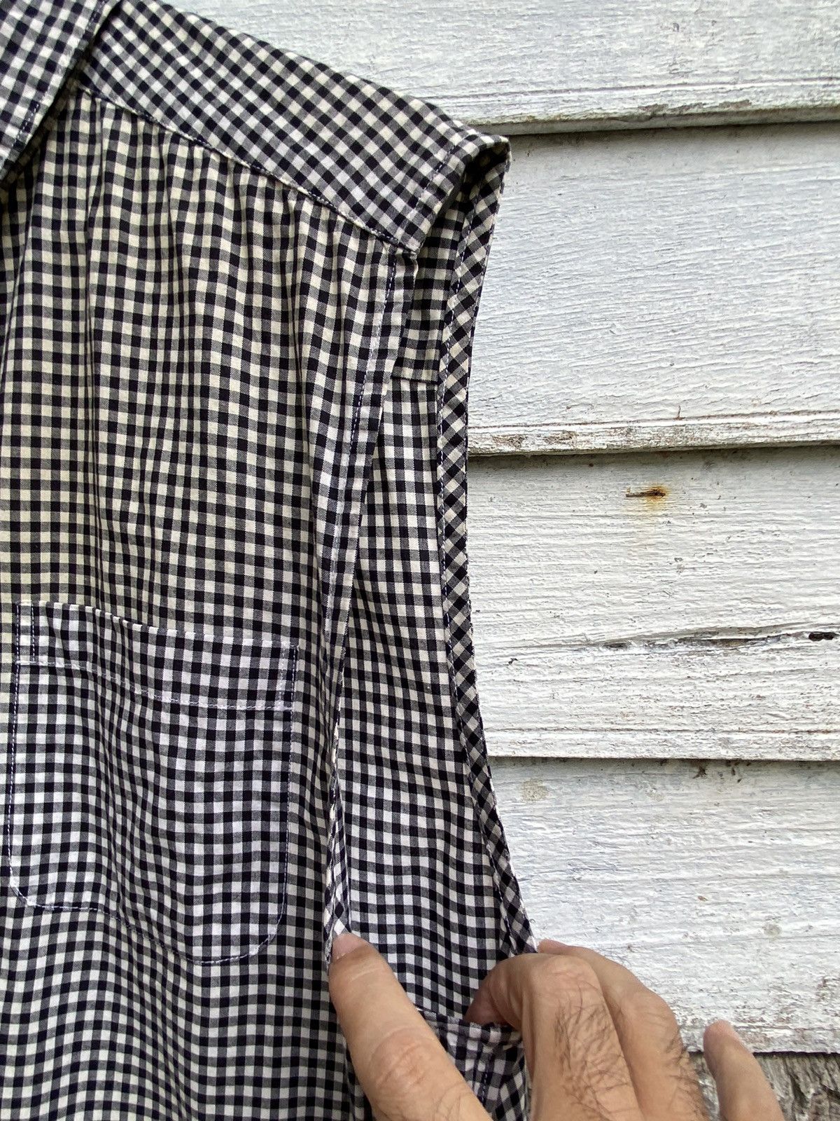 CDG by Comme des Garcons × Comme des Garcons × Rei Kawakubo Comme Des Garcon Ad 2010 Sleeveless Plaid Button Shirt Size US M / EU 48-50 / 2 - 4 Thumbnail