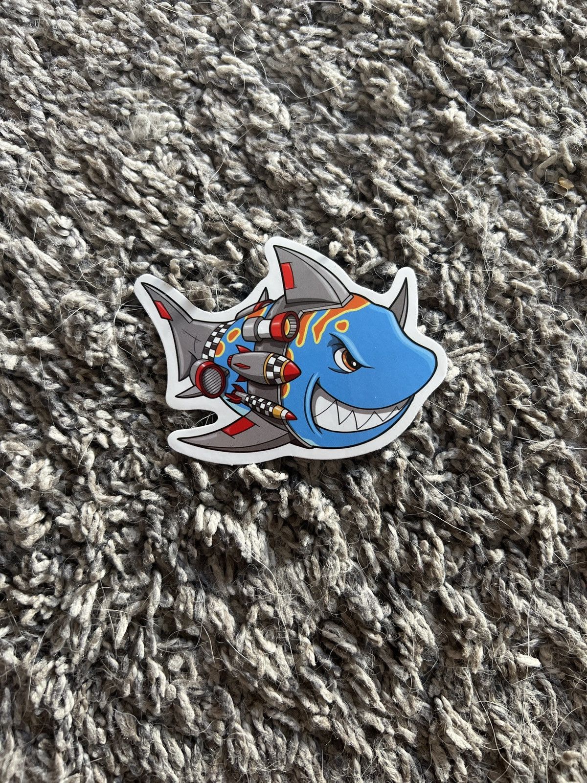 Hypebeast Cyborg Shark Sticker Size ONE SIZE - 1 Thumbnail