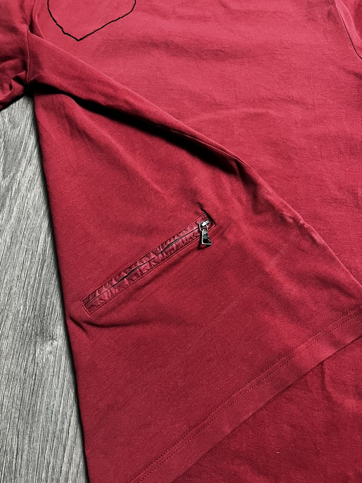 Prada Prada Linea Rossa 2011 "Heart Sketch" Red T-Shirt Size US XL / EU 56 / 4 - 6 Thumbnail