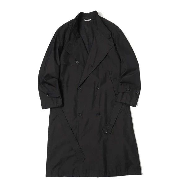Auralee Auralee Finx Cupro Long Coat - Black (Size 3) Size US M / EU 48-50 / 2 - 1 Thumbnail