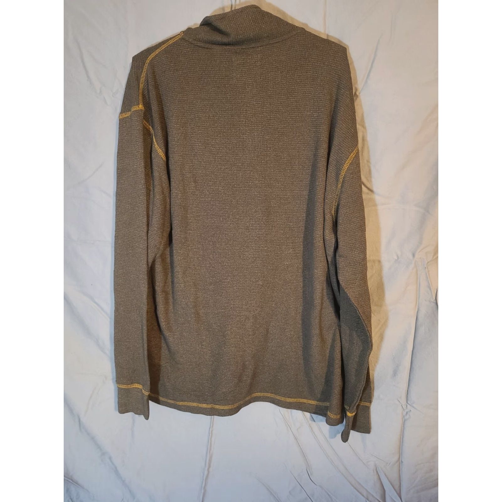 J Brand RedHead Sweater Men's L Gray 1/4 Zip Long Sleeve Outdoor Knit Pullover Regular Fit Size L Mens Size US L / EU 52-54 / 3 - 7 Thumbnail
