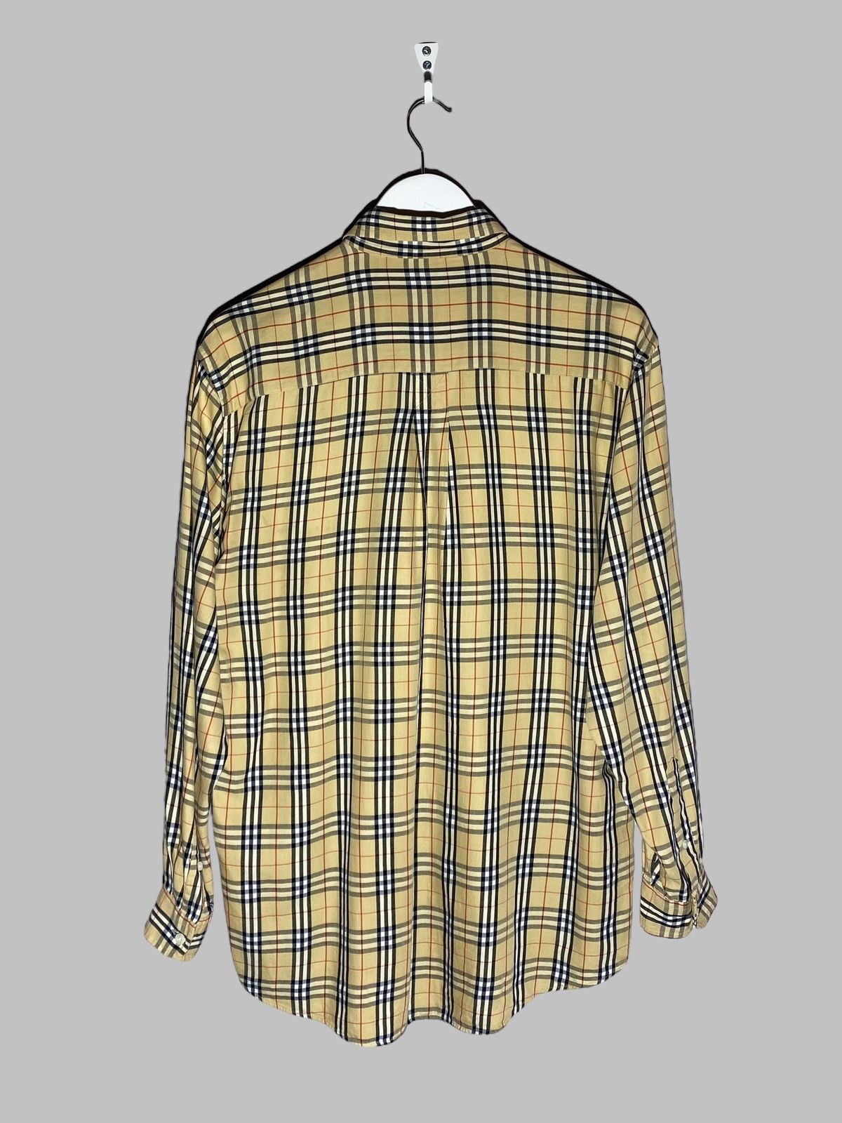 Burberry VINTAGE BURBERRY LONDON NOVA CHECK SHIRT M UK DRILL STYLE Size US M / EU 48-50 / 2 - 2 Thumbnail