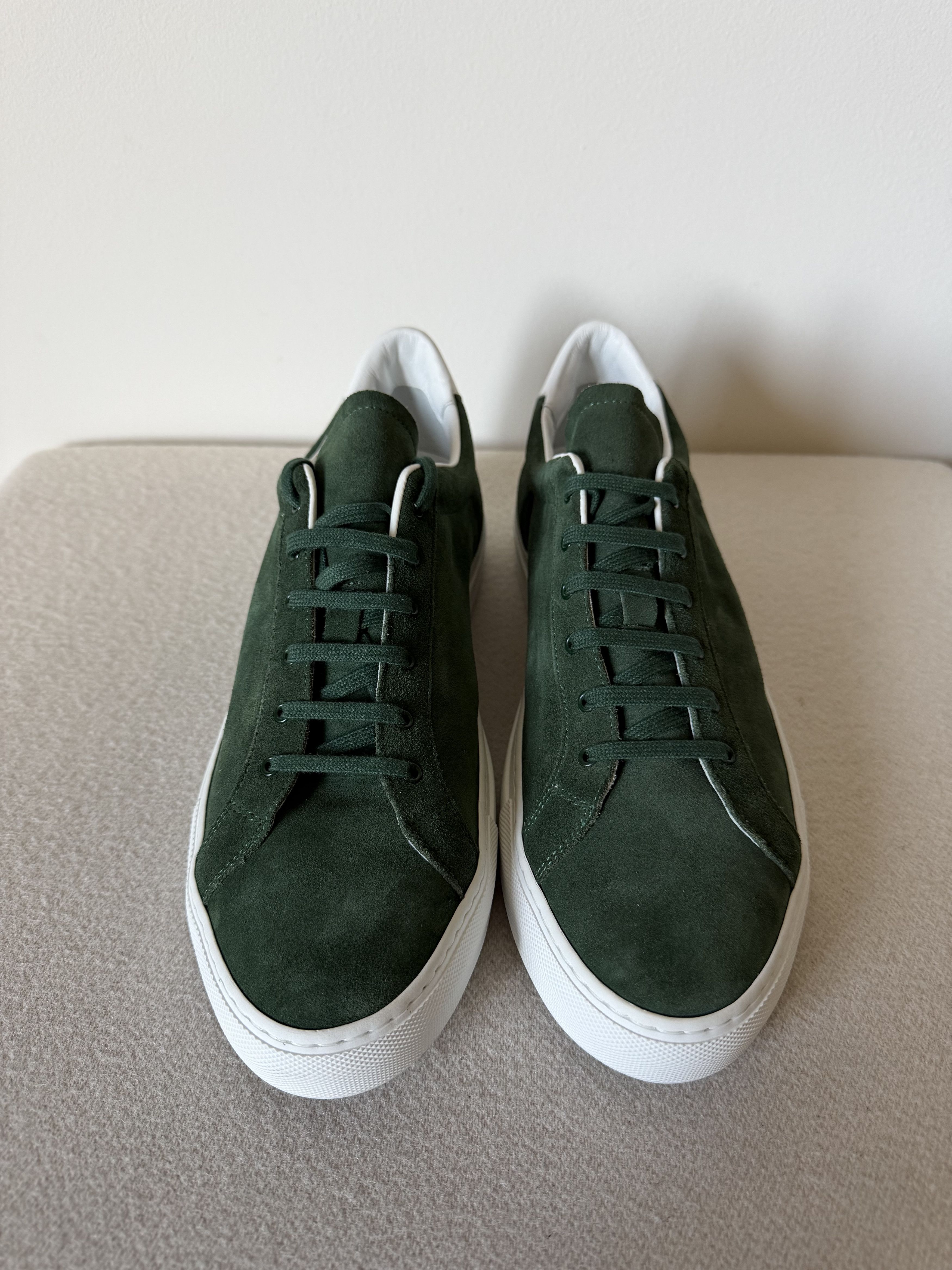 Common Projects Common Projects Retro Low Sneakers in Green Suede Size US 13 / EU 46 - 4 Thumbnail