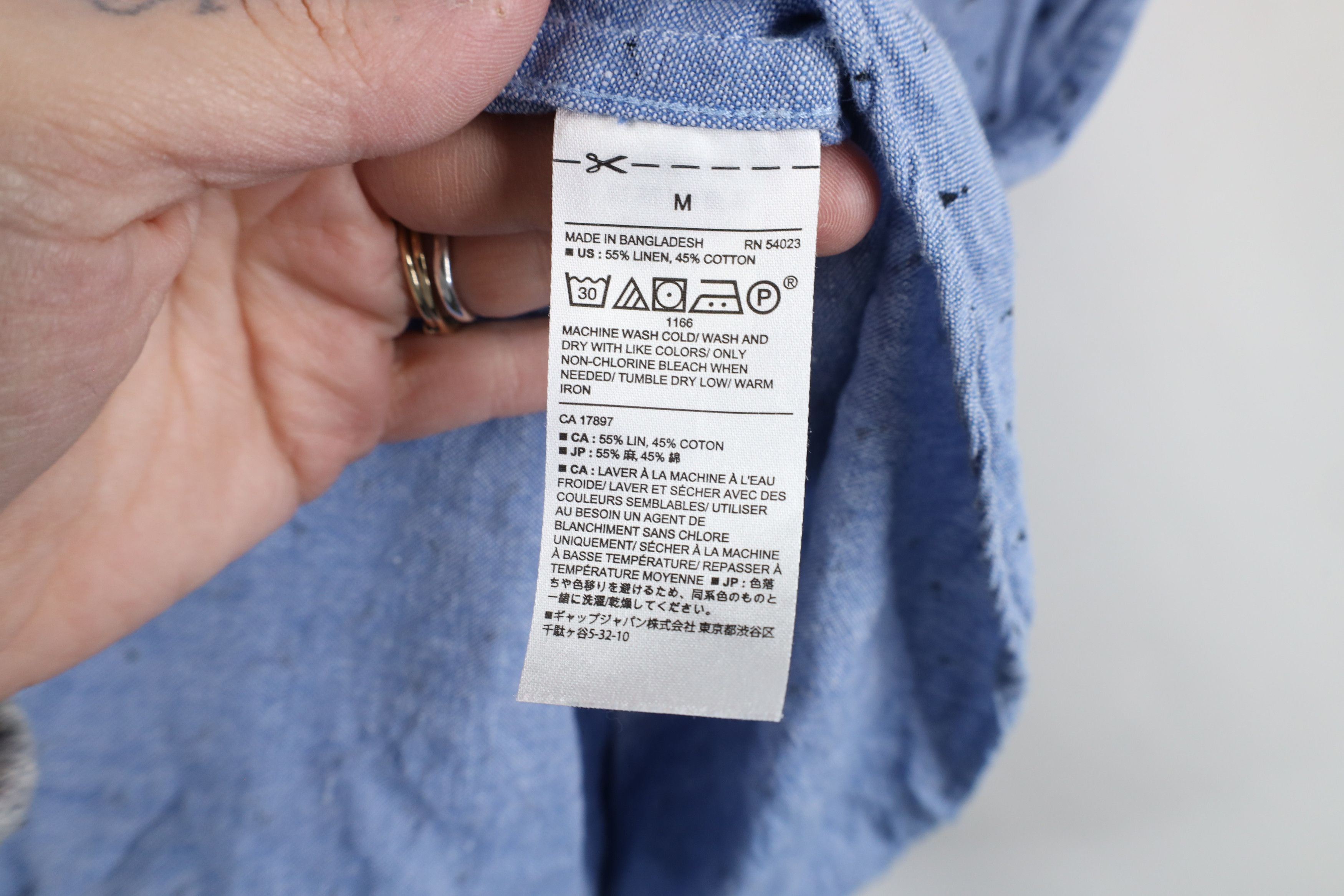 Banana Republic × Vintage Banana Republic Geometric Linen Short Sleeve Button Shirt Size US M / EU 48-50 / 2 - 8 Thumbnail