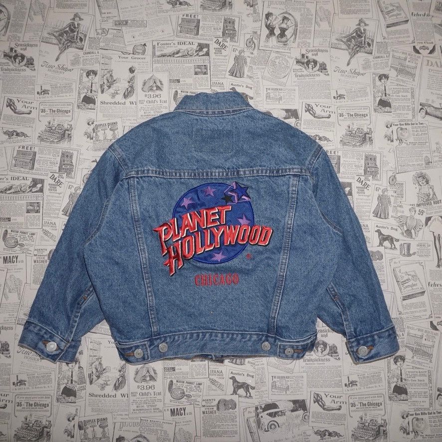 Planet Hollywood 6 - Vintage Y2K Planet Hollywood embroider 90s denim jacket Size M / US 6-8 / IT 42-44 - 1 Thumbnail