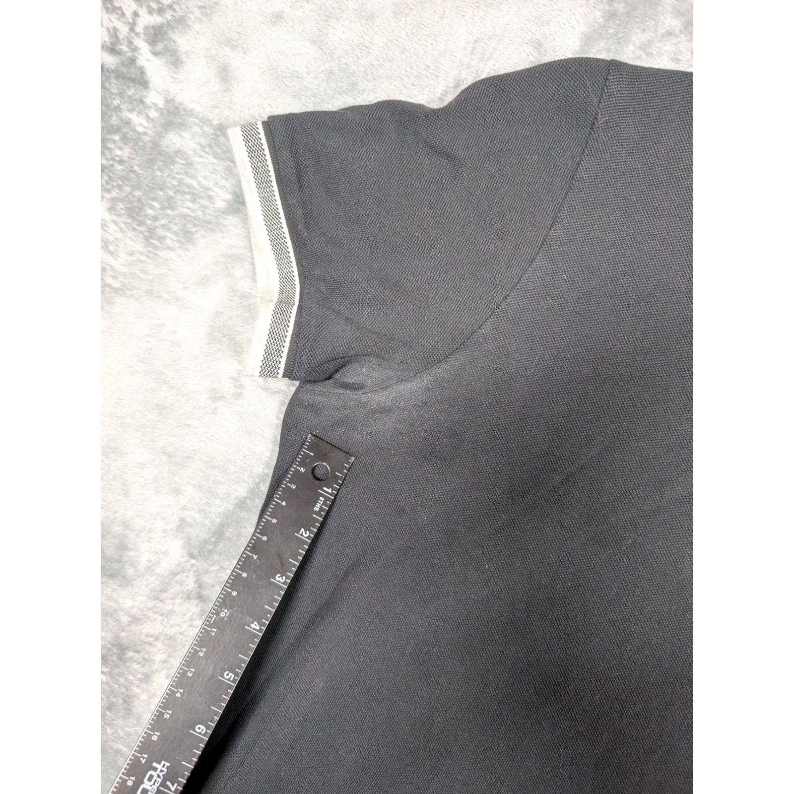 Vintage Boss Polo Shirt Mens 2XL Black Regular Fit Tipped Collar Logo Casual Pique Size US XXL / EU 58 / 5 - 4 Thumbnail
