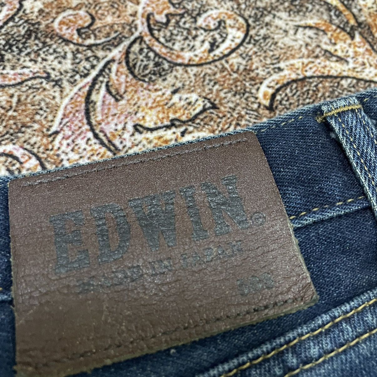 Edwin 🔥Vintage Edwin 503 Stoned Washed Distress Denim Jeans Size US 33 - 10 Thumbnail