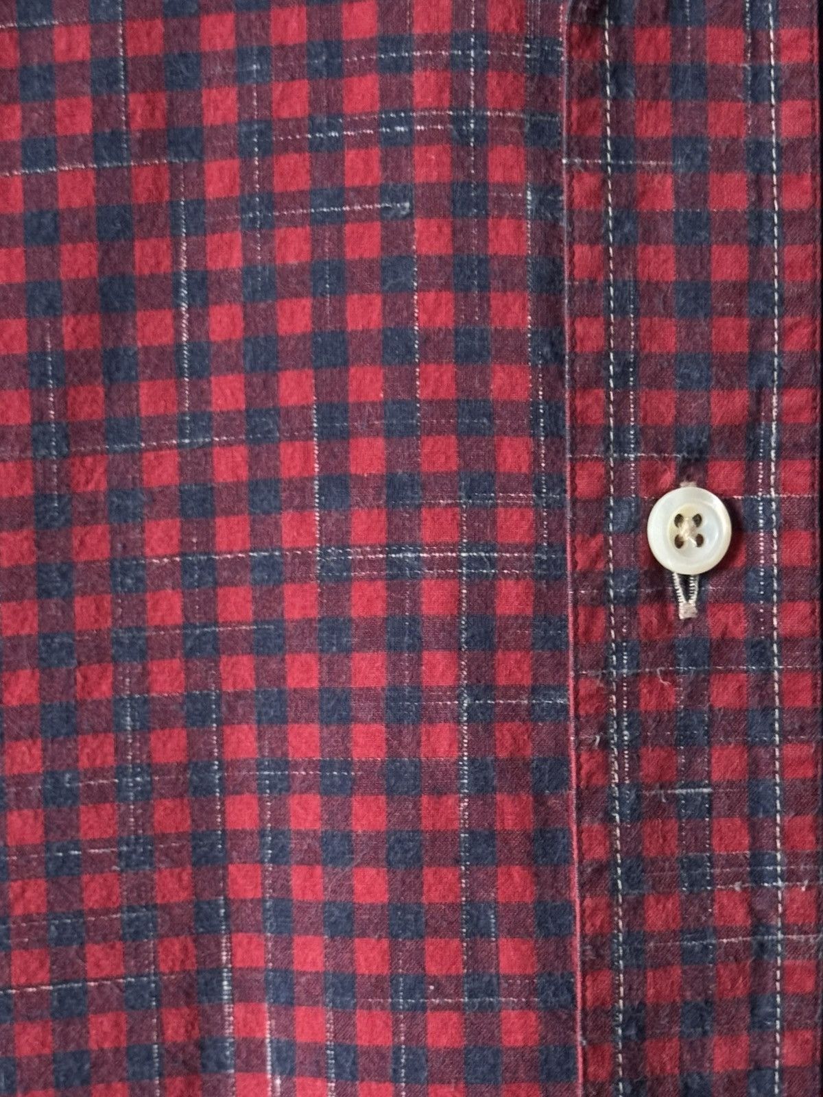 Billy Reid Billy Reid Tuscumbia Small Checkered Cotton Button-Up Size US M / EU 48-50 / 2 - 4 Thumbnail