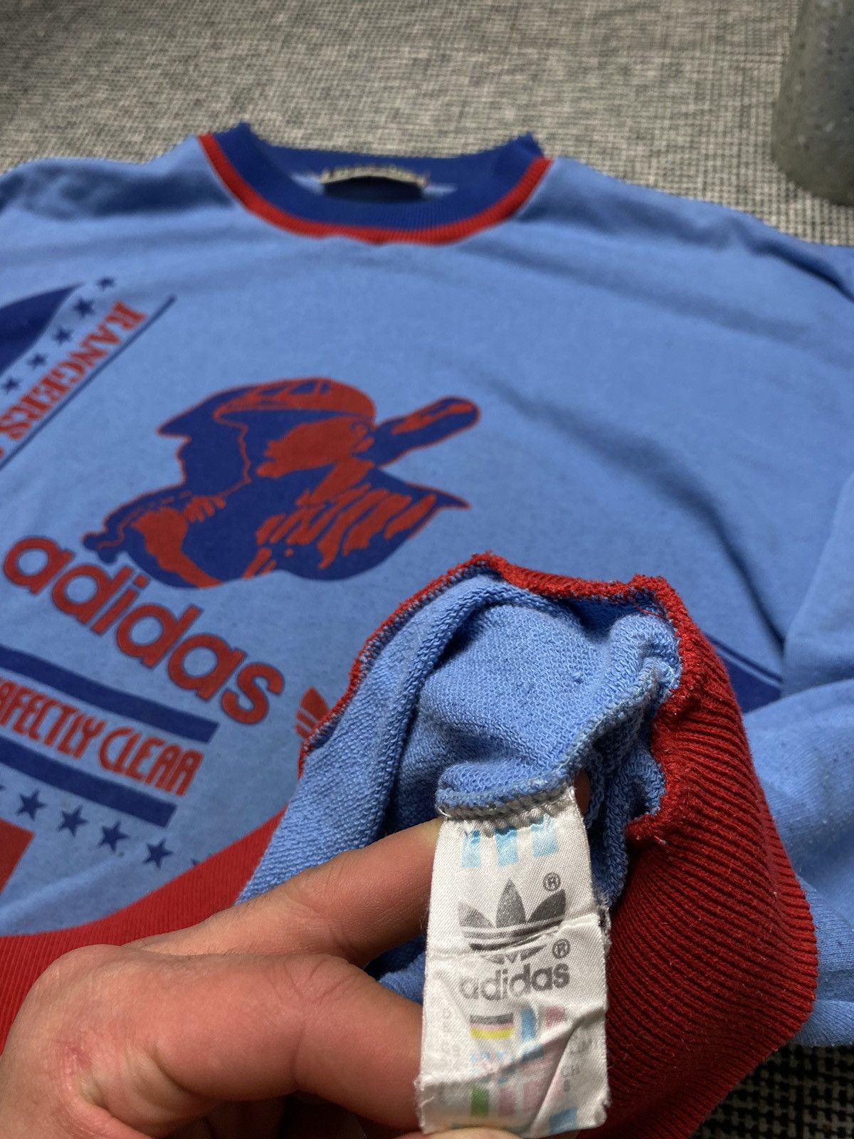 Adidas × Vintage Adidas take off Rangers sweatshirt y2k Size US L / EU 52-54 / 3 - 15 Thumbnail