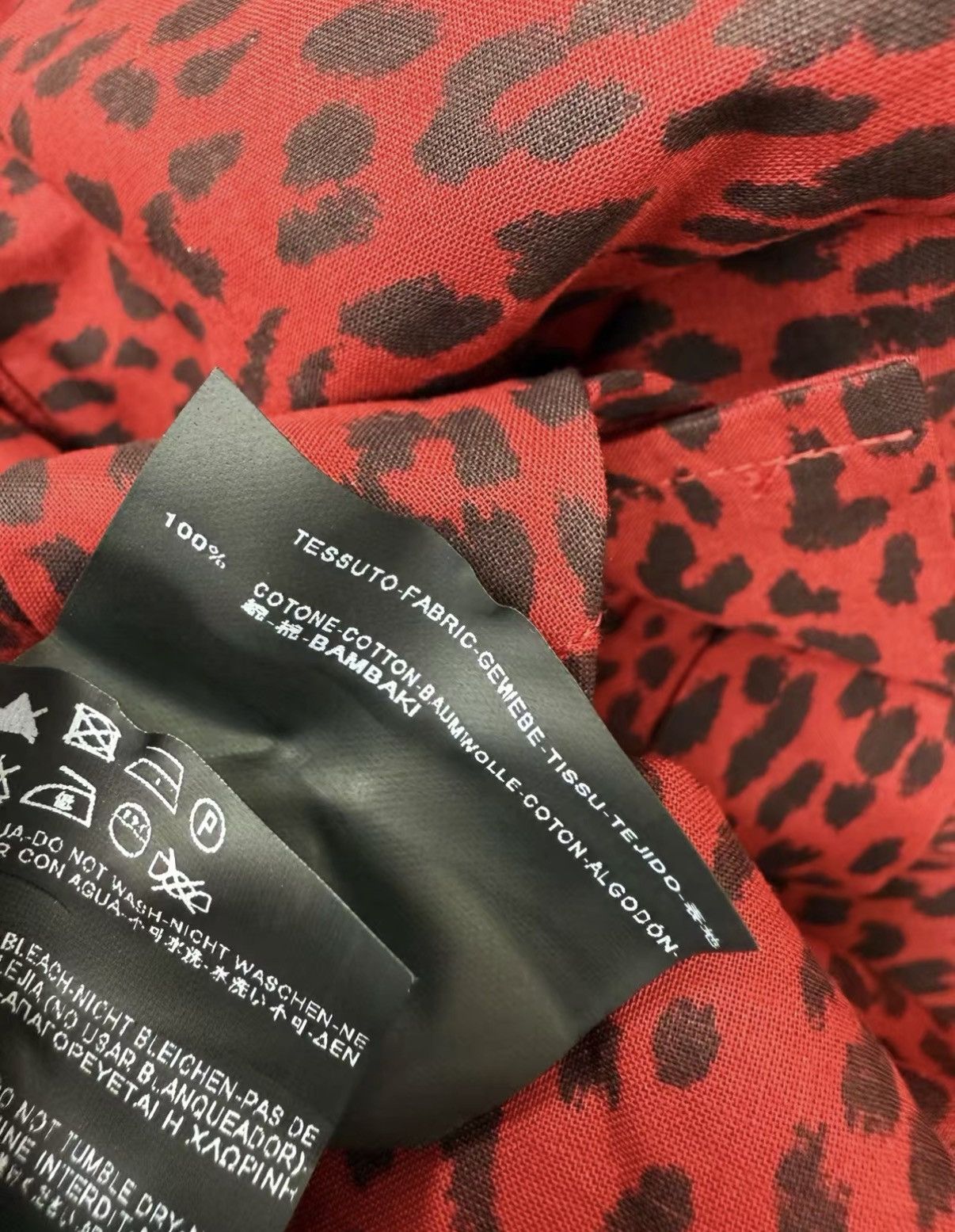 Saint Laurent Paris SAINT LAURENT Leopard Print Long Sleeve Shirt J30 Size US XS / EU 42 / 0 - 7 Thumbnail
