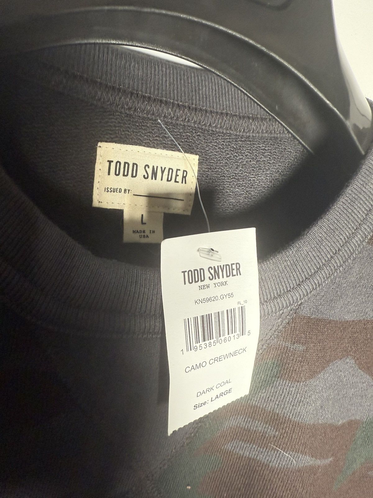 Todd Snyder Todd Snyder Camo Crewneck Size US L / EU 52-54 / 3 - 3 Thumbnail