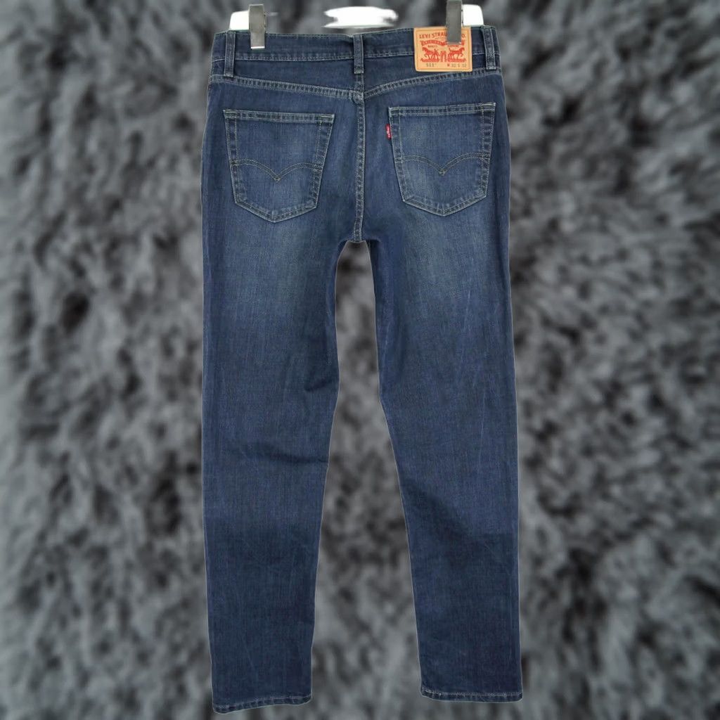 Levi's LEVI'S 511 Jeans Men's W32/L32 Denim Blue Faded Whiskered Zip Fly Regular Fit Tapered Style Jeans Size US 32 / EU 48 - 1 Thumbnail