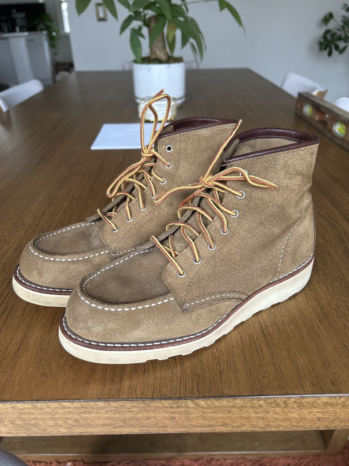 image of Red Wing Heritage Moc Toe Style 3377 Shoes in Brown, Women's (Size 8.5)