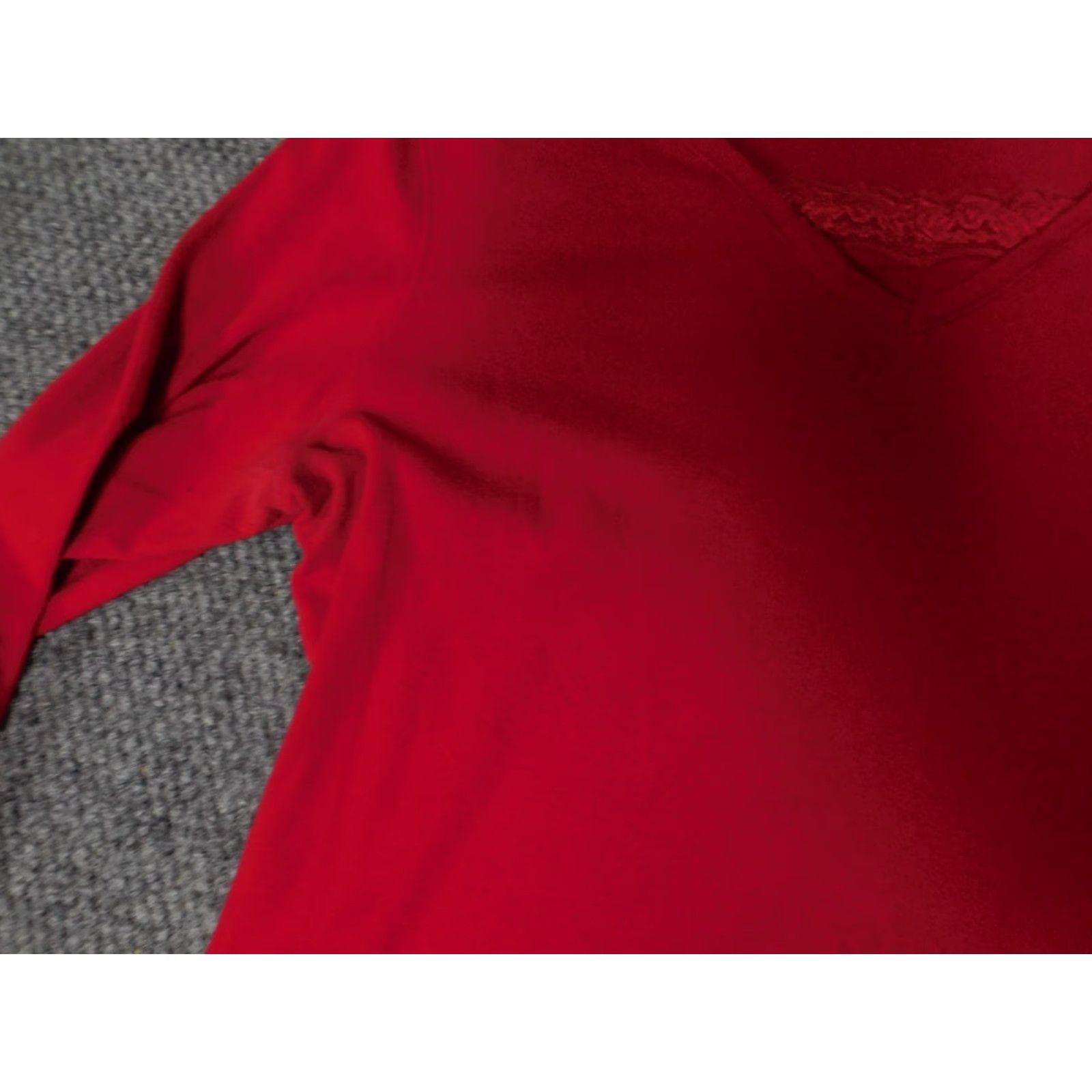Vintage Bobbie Brooks Womens Sweater Large pullover Red Dolman Sleeve Crew Neck Cable-Knit Regular Fit Vintage No Size L / US 10 / IT 46 - 4 Thumbnail